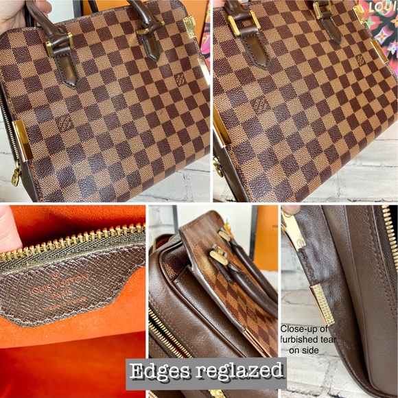 Louis Vuitton Damier Ebene Triana handbag crossbody with free strap and tassel - Picture 13 of 16